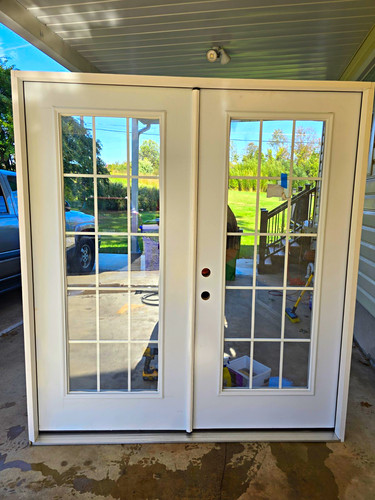 White double french door - 80, x