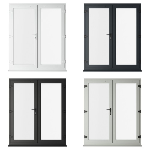 Pvc french patio door - pvc, garden