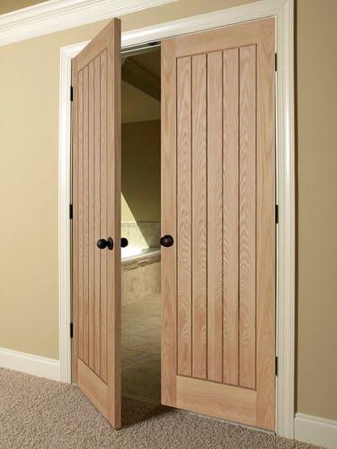 Internal oak french doors - french,