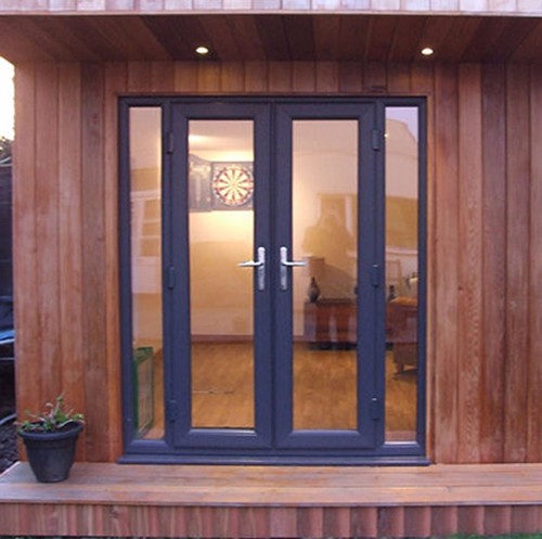 Upvc french doors black grey - french, doors,