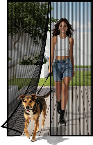 Magnetic screen door - magnetic,