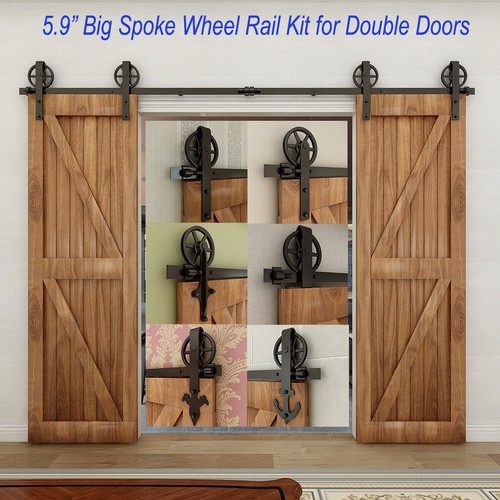 Double sliding barn door - double,