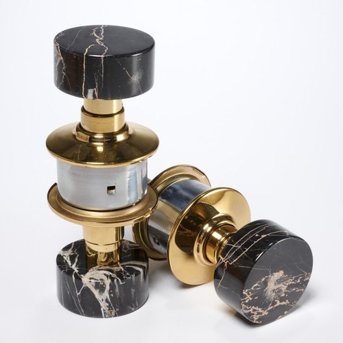 Phylrich black marble doorknob - black,