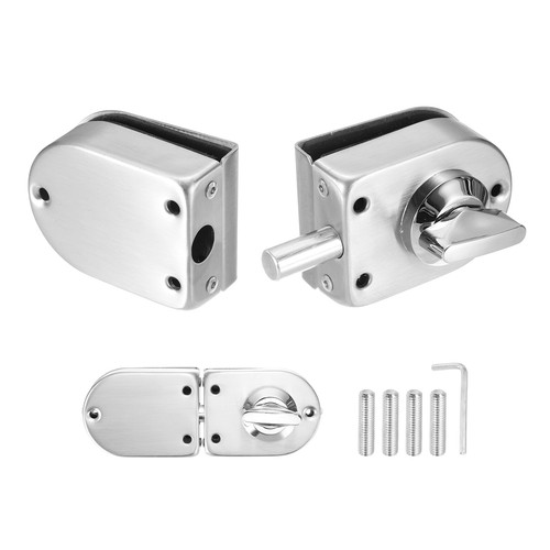 Glass door lock - double, swing