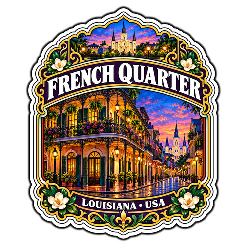 French quarter louisiana - french, usa