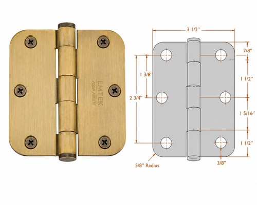 Emtek 96133us7 radius solid - 96133us7,,